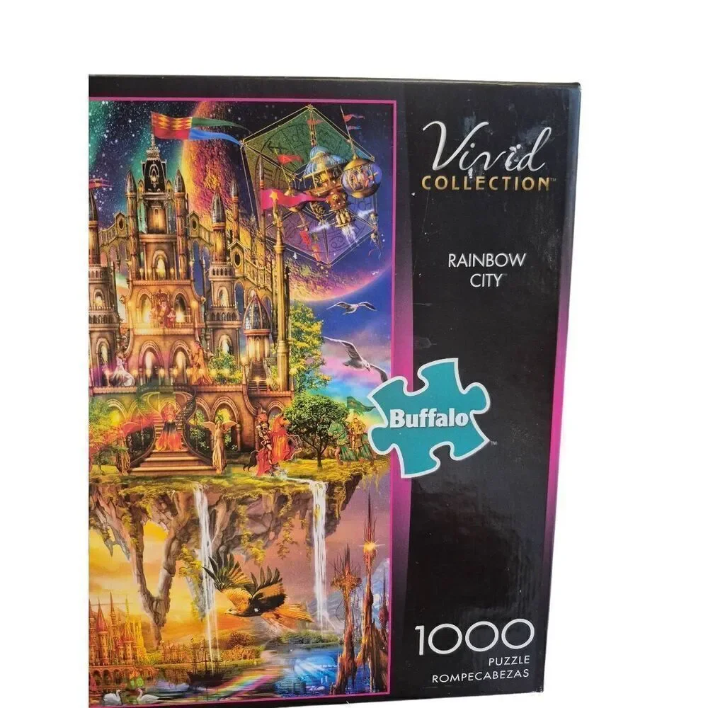 Buffalo Games Rainbow City Vivid Collection 1000 pc Jigsaw Puzzle